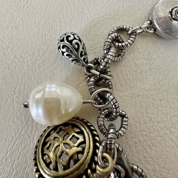 Chico’s charm bracelet on silver chain. - Picture 2 of 4